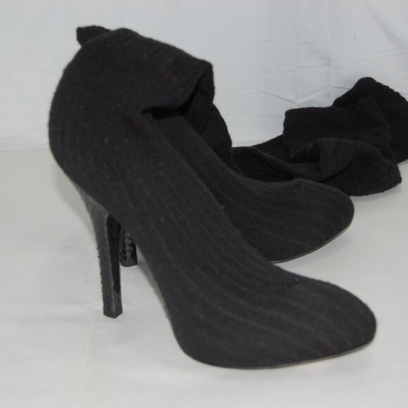 $1250❤️39/US8 DOLCE & GABBANA Stretch Socks Over knee Thigh High Heels Boots OTK - Picture 8 of 12